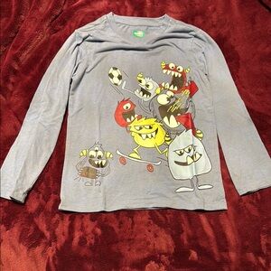 Garanimals Gray Long Sleeve Tee with Cartoon Print